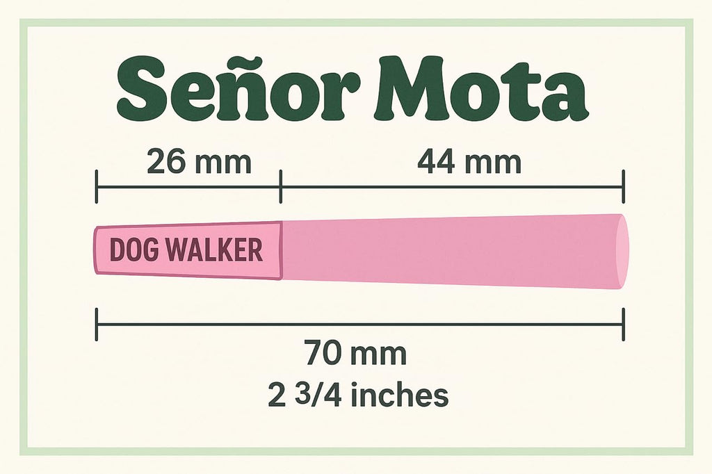 100 Pack Pink 70mm Dogwalker Pre-Rolled Cones Rolling Papers With Packers | Convenient & Easy To Use | Finest Materials | Low Ash | GMO Free | Slow & Even Burning | No Heavy Metals